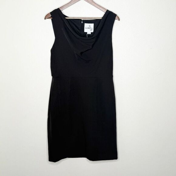 Sam Edelman Cady Drape Neck Mini Dress in black NWT - Women’s US 12 - Picture 1 of 8